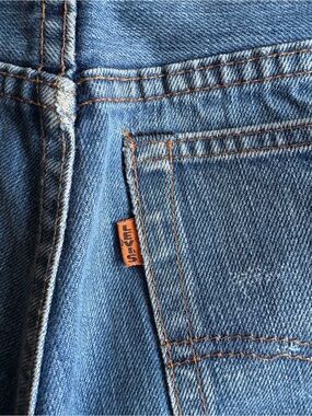 Vintage 1970s Levi's 517 Big E Orange Tab 30" Waist